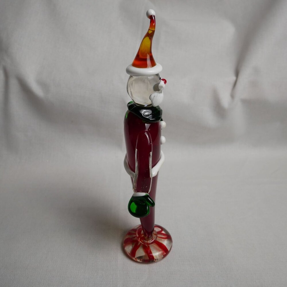 Vintage Cannon Falls Holiday Gallery Clear Glass Santa Claus 11" Figurine - Picture 4 of 6